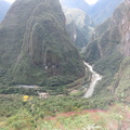view from bus to Machu Picchu