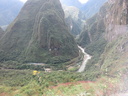 view from bus to Machu Picchu