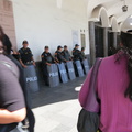 police in Plaza de Armas, Arequipa