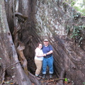 Curtis and Leah at giant ceiba tree