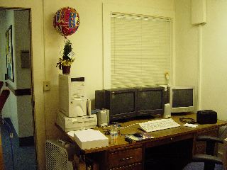 My trusty desk in new office
