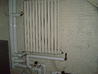 My enemy, hot water pipes in closet