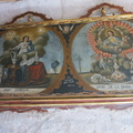 paintings around courtyard in Monasterio de Santa Catalina