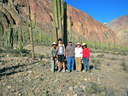 Salome, Jess, Curtis, Leah, Liz in cactus forest