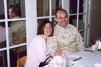 Scott and Sheila wait for their white chocolate mousse.